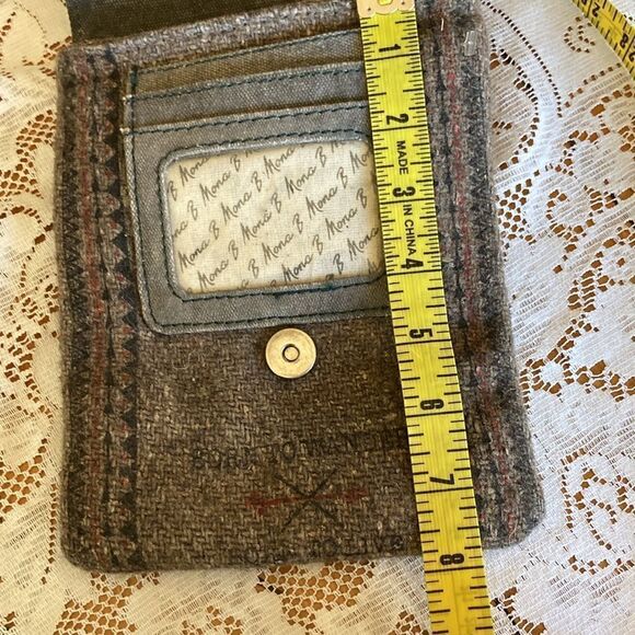 Mona B Crossbody Wool Blend Bag - Picture 8 of 9